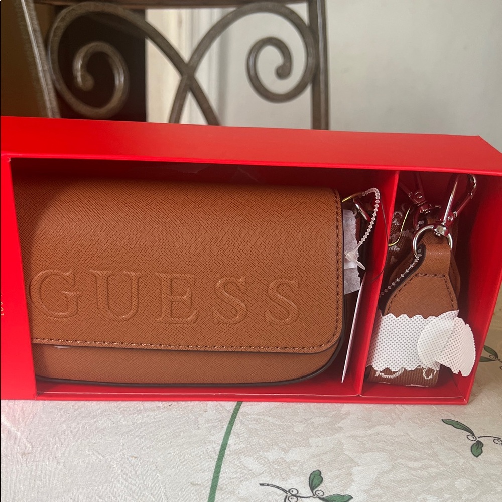 GUESS Brown Crossbody Bag